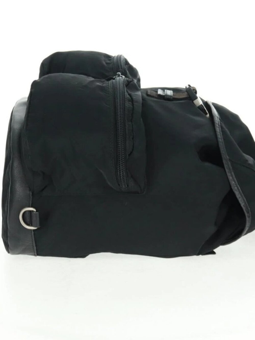PRADA Backpack Nylon Black Silver Auth gh1538 - Picture 6 of 16